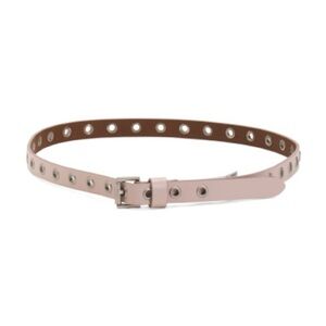 ALLSAINTS Pink leather eyelet belt